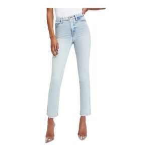 Good American GOOD CLASSIC FRAY HEM HIGH WAIST SKINNY JEANS IN MULTI 4/27